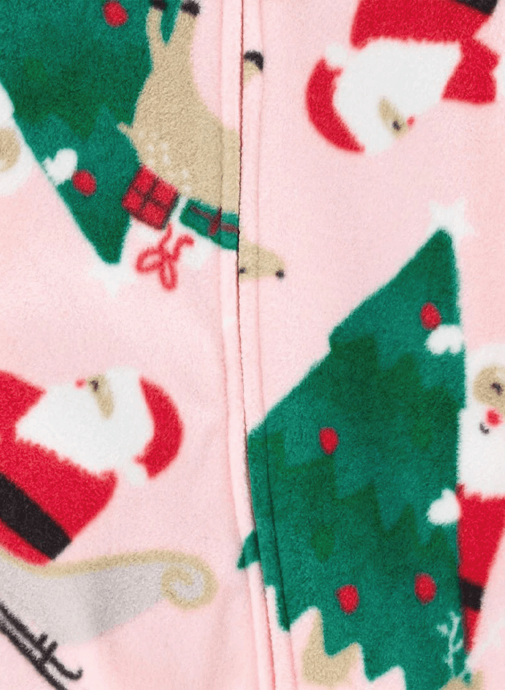 Pijama Termica Navidad Rosa