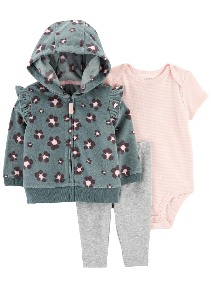 Conjunto 3 Piezas con Chaqueta Leopardo