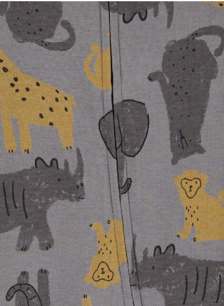 PIJAMA ENTERIZA ANIMALES OSCUROS