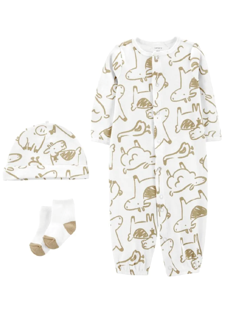 Pijama Enteriza 3 piezas Animalitos