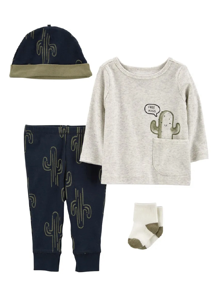 Conjunto 4 Piezas Cactus