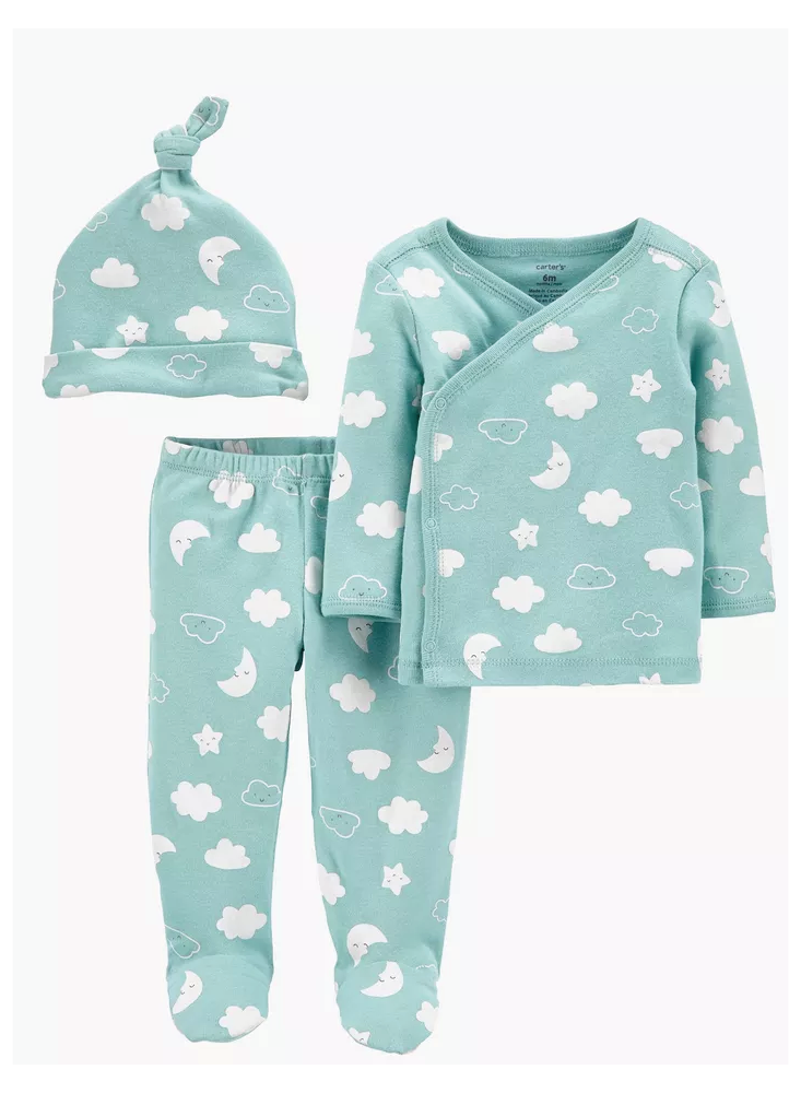 Pijama 3 Piezas Nubecitas