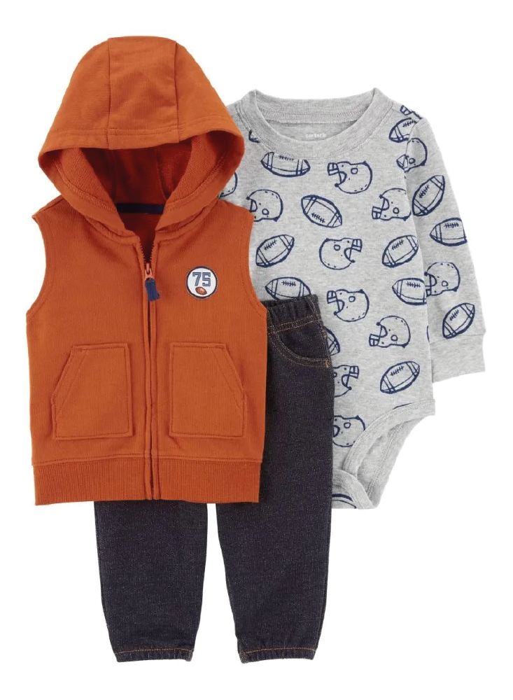 Conjunto De 3 Piezas Chaleco Futbol Americano