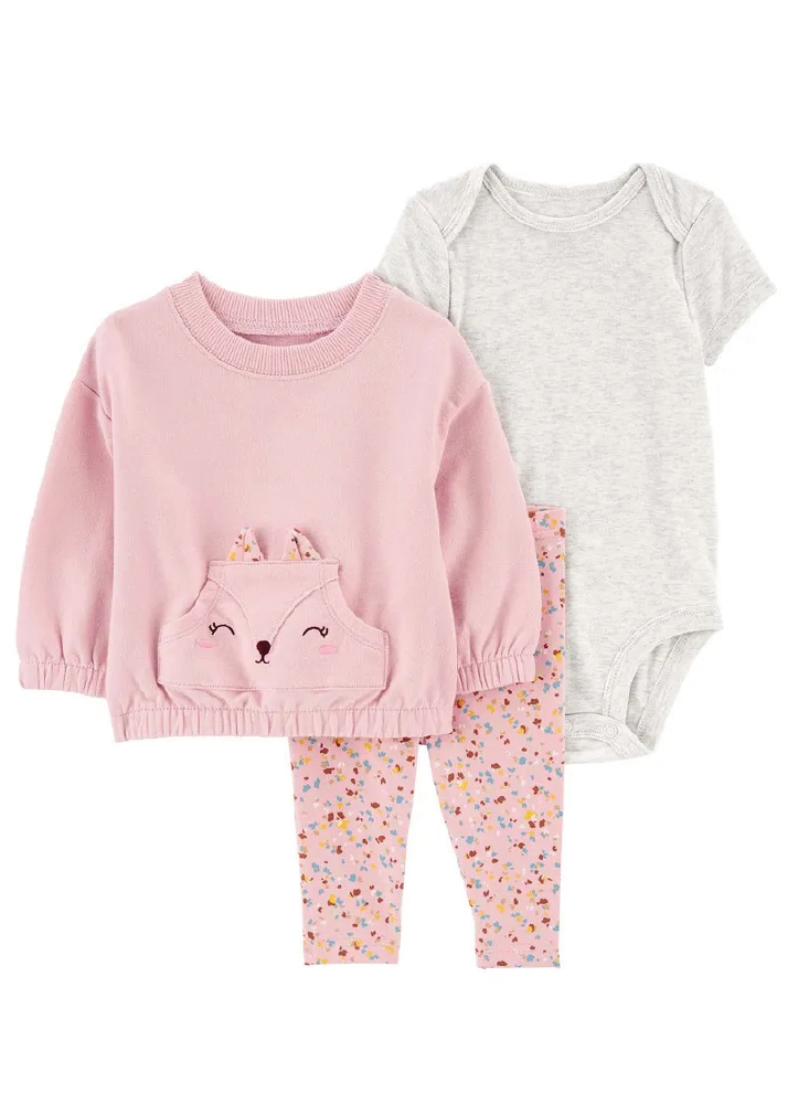 Conjunto 3 Piezas Chaqueta Conejita