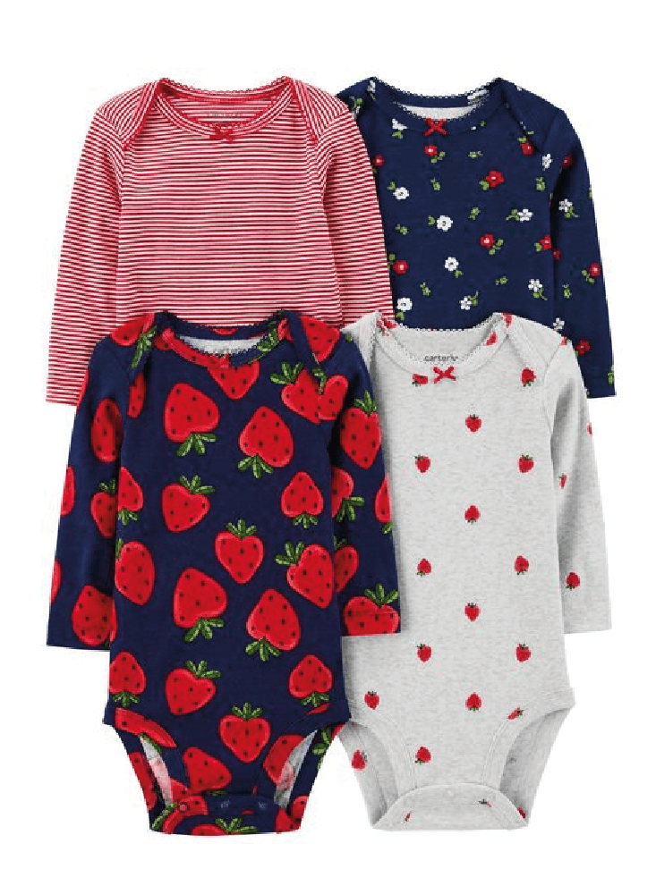 Bodys manga Larga x 4 Fresitas