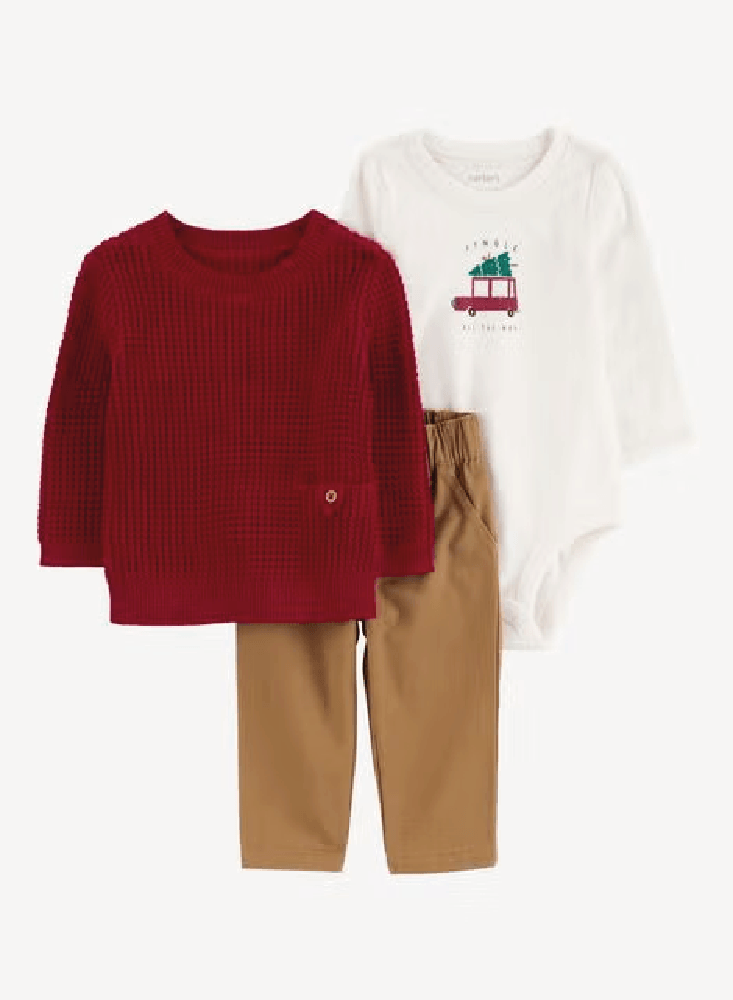 CONJUNTO 3 PIEZAS CARDIGAN