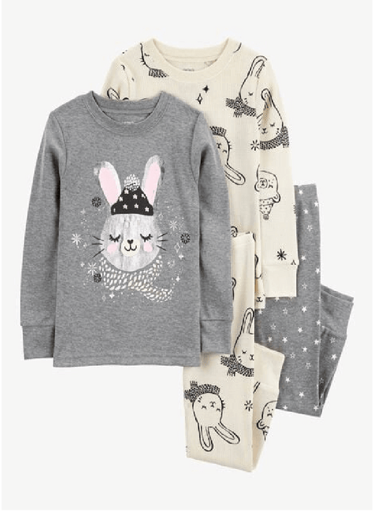 Pijama Larga Conejitos x 2
