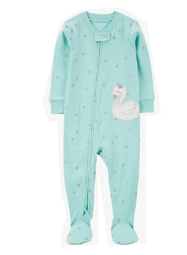 Pijama Enteriza Cisne Celeste