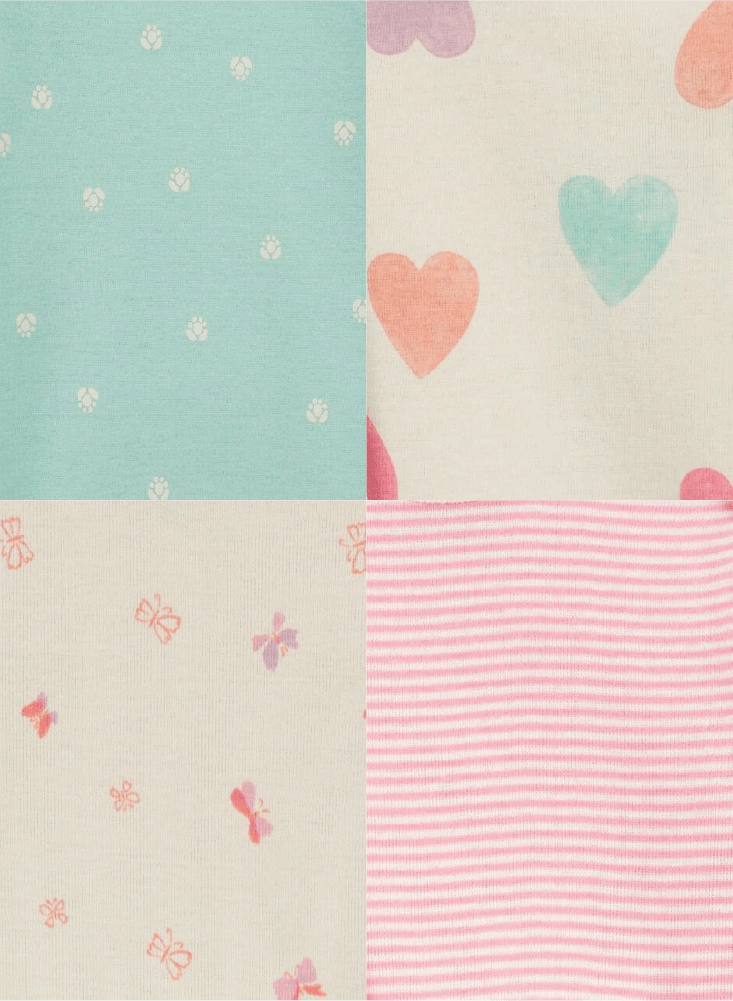 Bodys x 4 CORAZONES MANGA LARGA