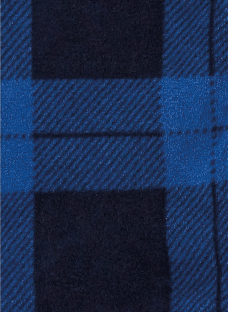 Conjunto 3 Piezas Chaleco Sherpa Cuadros Zorritos Azules