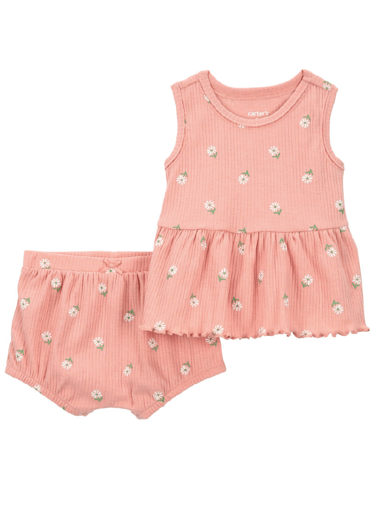 Conjunto 2 Piezas Florecitas