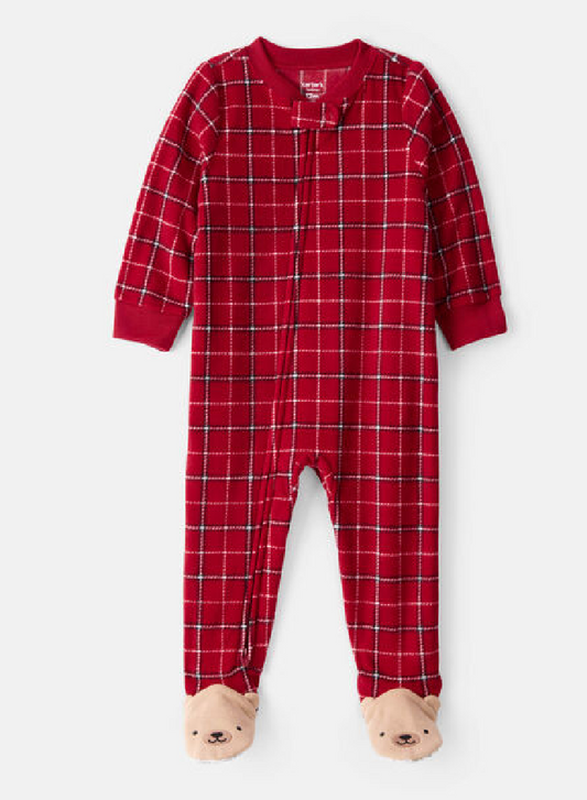 Pijama Termica Navidad Ositos Con Piecitos