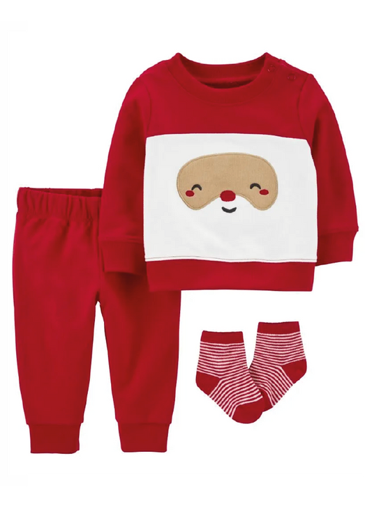 Conjunto 3 Piezas Papá Noel