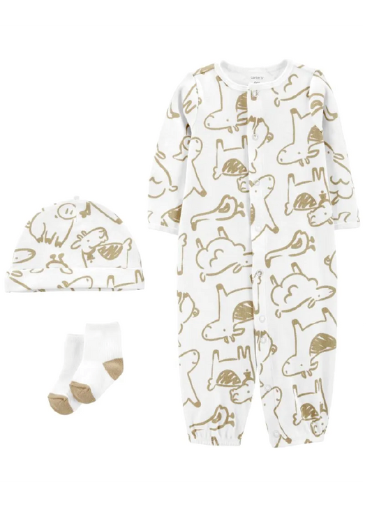 Pijama Enteriza 3 piezas Animalitos
