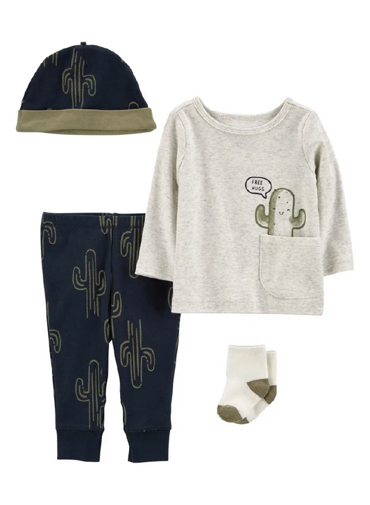 Conjunto 4 Piezas Cactus