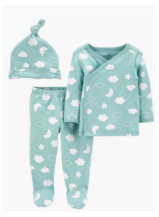Pijama 3 Piezas Nubecitas