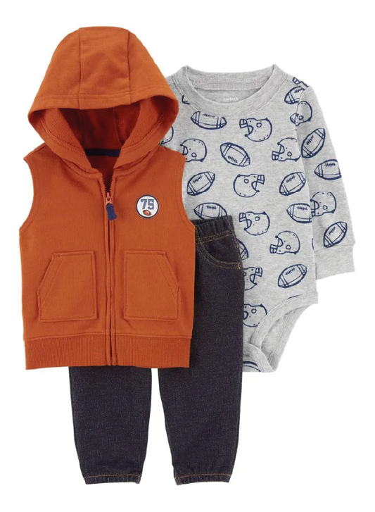 Conjunto De 3 Piezas Chaleco Futbol Americano