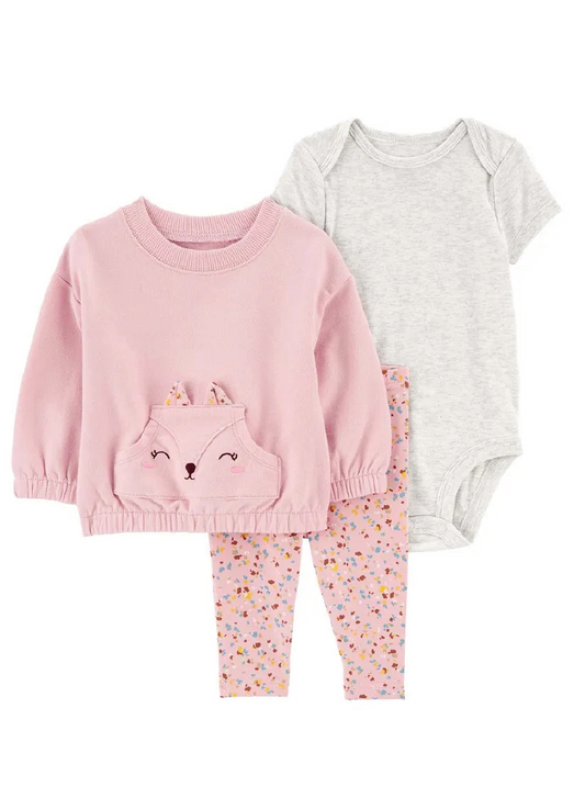 Conjunto 3 Piezas Chaqueta Conejita