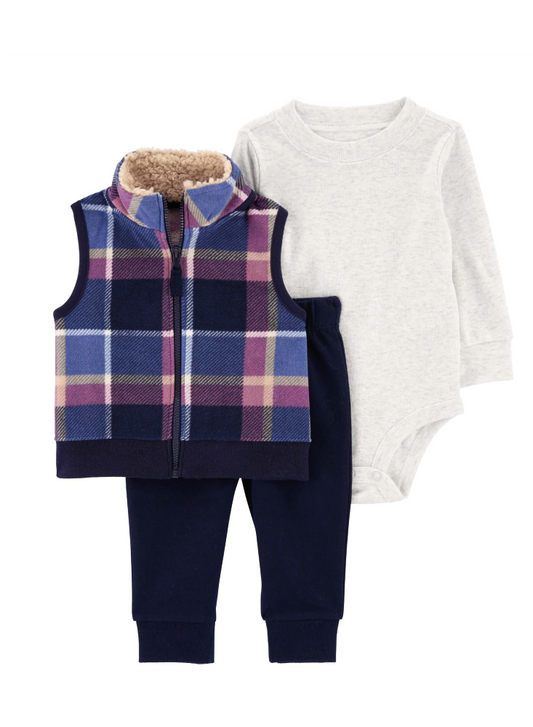 Conjunto 3 Piezas Con Chaleco
