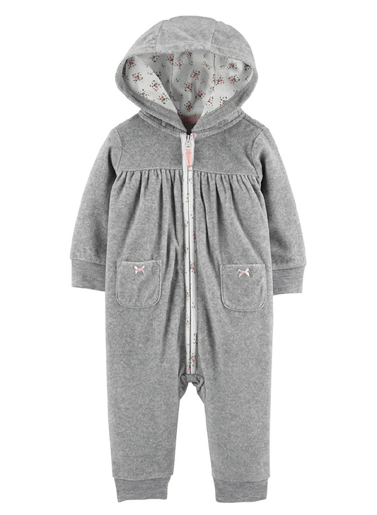 Pijama Con Capota Florecitas
