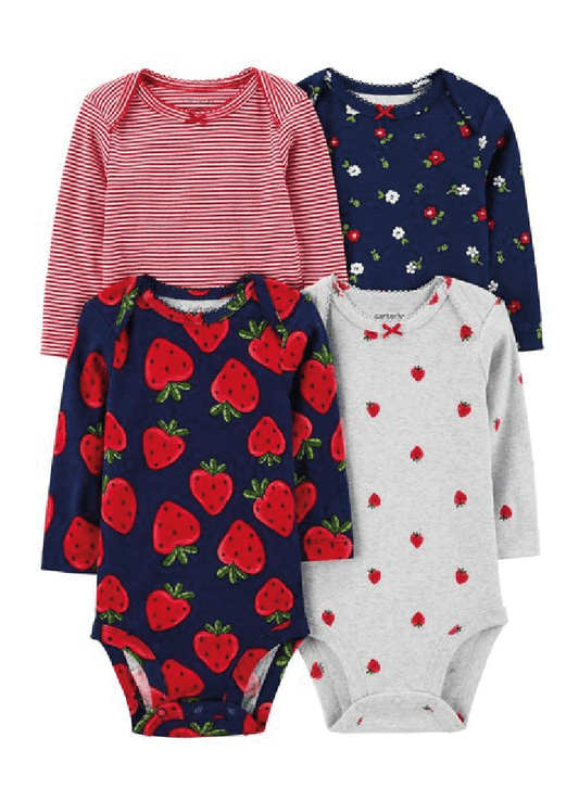 Bodys manga Larga x 4 Fresitas
