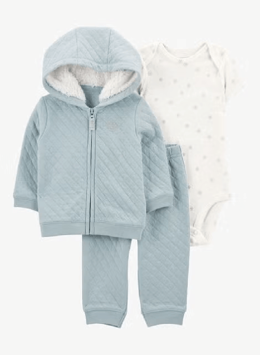 CONJUNTO 3 PIEZAS TERMICO AZUL