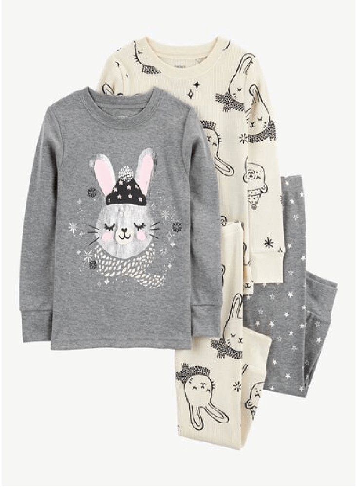 Pijama Larga Conejitos x 2