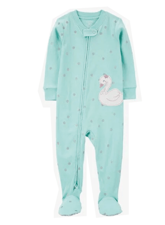 Pijama Enteriza Cisne Celeste