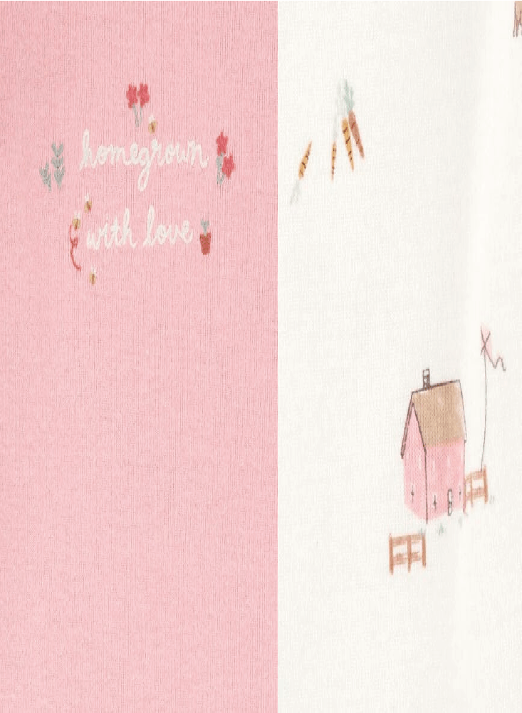 CONJUNTO 4 CASITAS ROSAS